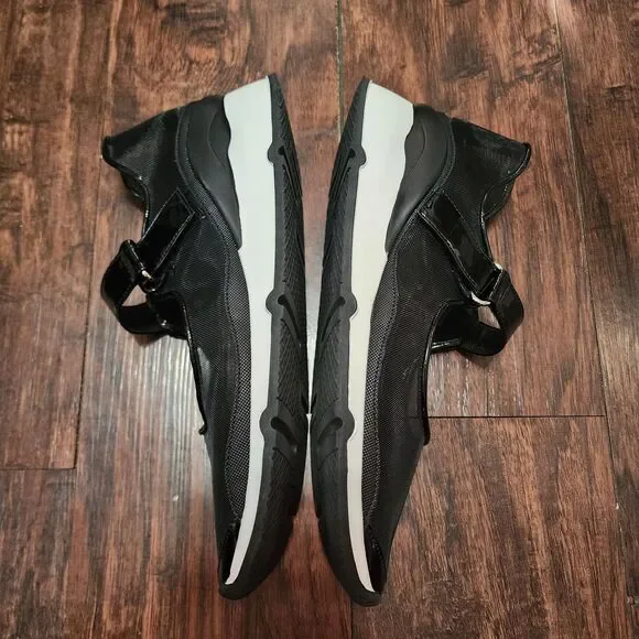 Jeffrey Campbell Sneakers Womens 8 Black White Mary Jane Kicks - Picture 5 of 7